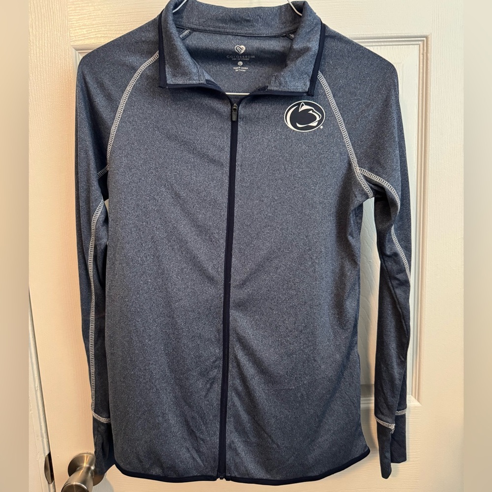 Colosseum Blue Penn State Lightweight Zip-Up